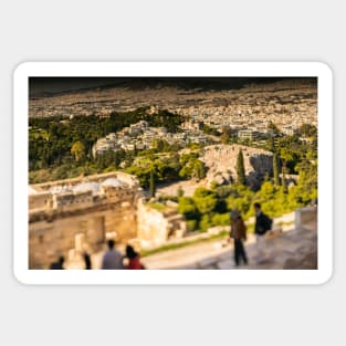 Tilt-shift  Athens Sticker